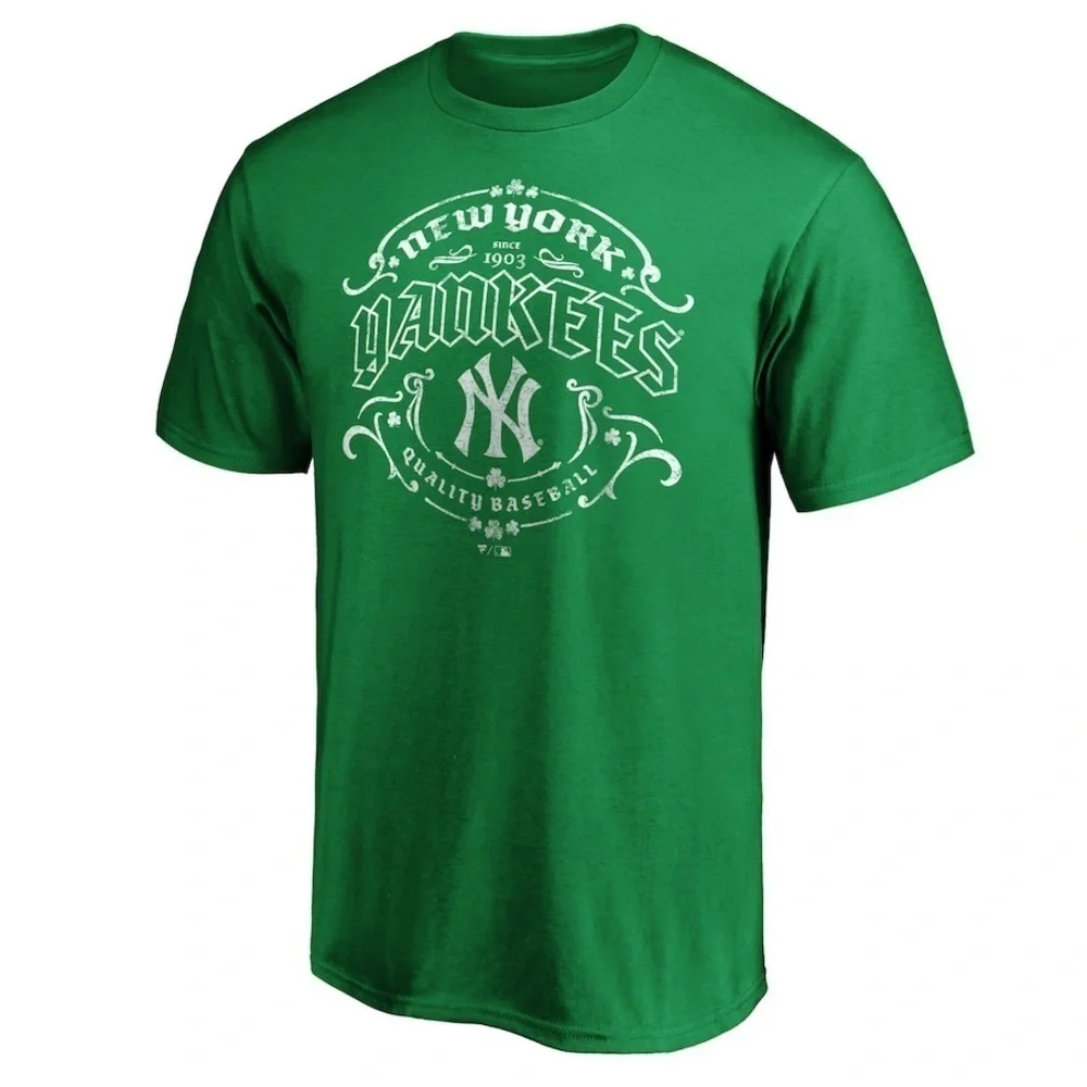 Fanatics New York Yankees Branded St. Patrick's Day Team T-Shirt Size Large